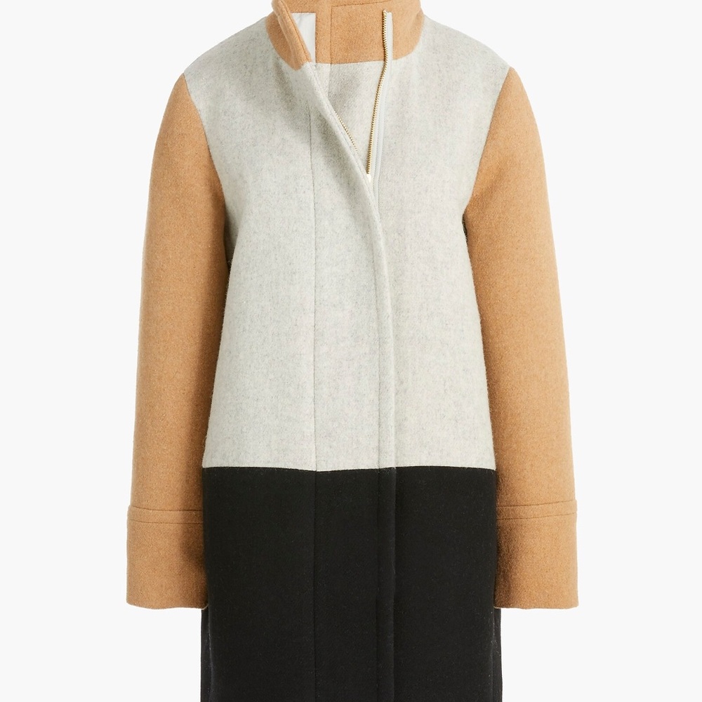 J. Crew Colorblock City Coat